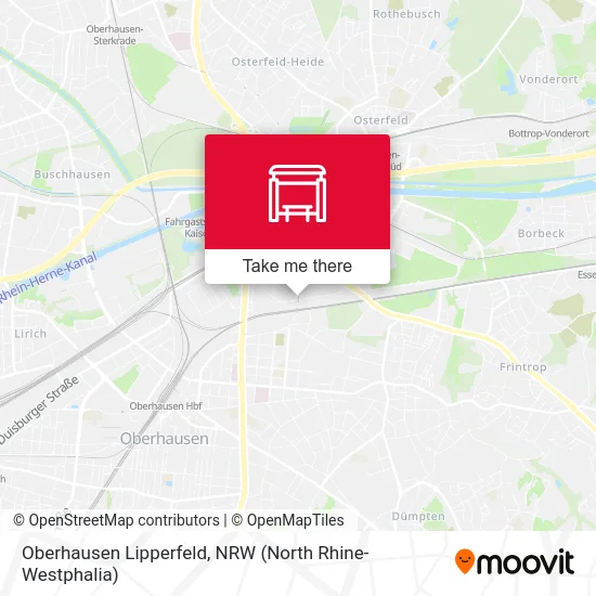 Oberhausen Lipperfeld map