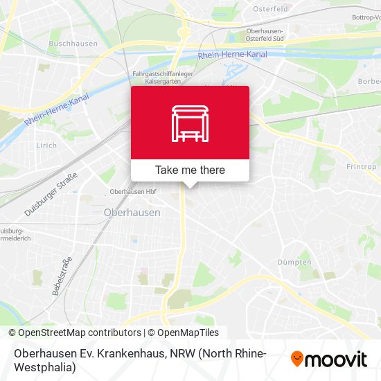 Oberhausen Ev. Krankenhaus map