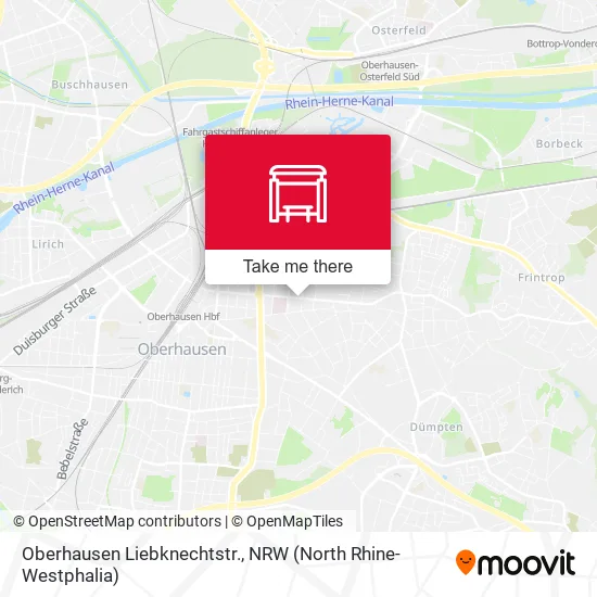 Карта Oberhausen Liebknechtstr.
