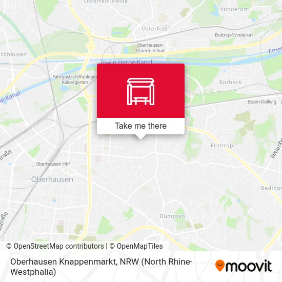 Oberhausen Knappenmarkt map