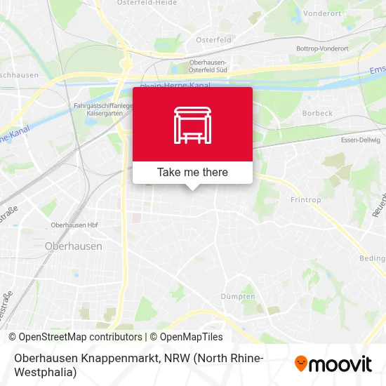 Oberhausen Knappenmarkt map
