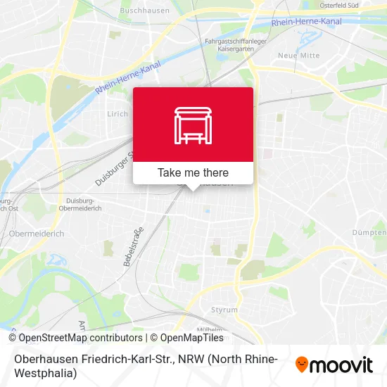 Карта Oberhausen Friedrich-Karl-Str.