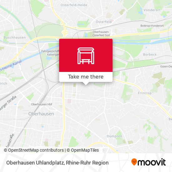 Oberhausen Uhlandplatz map