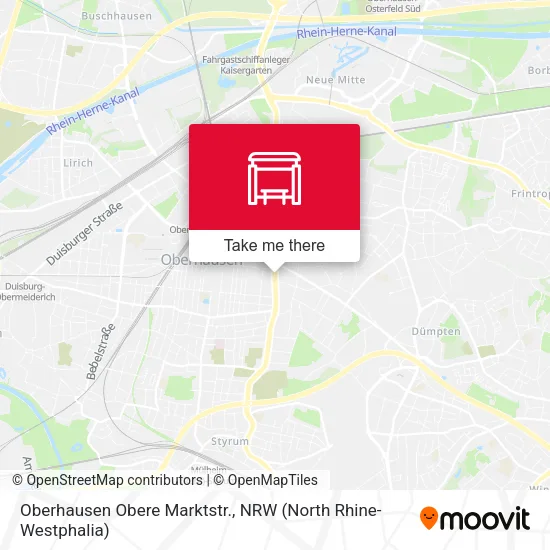 Карта Oberhausen Obere Marktstr.