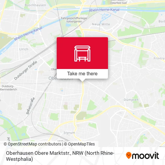 Карта Oberhausen Obere Marktstr.