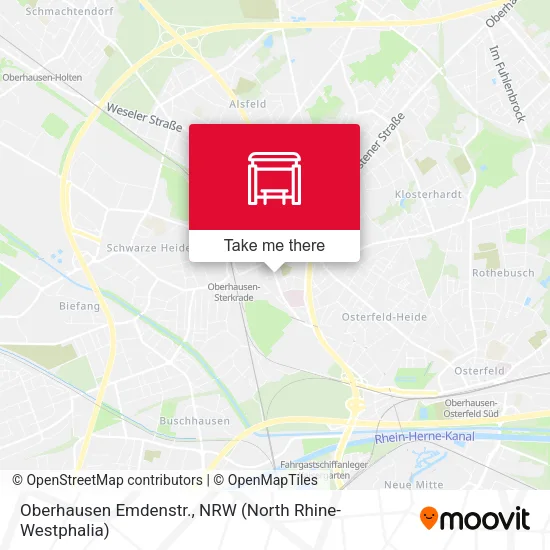 Карта Oberhausen Emdenstr.