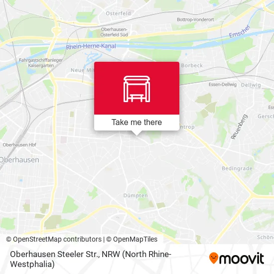 Карта Oberhausen Steeler Str.