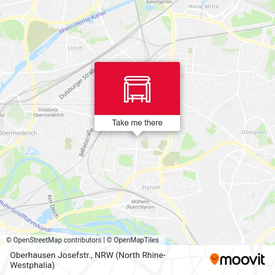 Карта Oberhausen Josefstr.