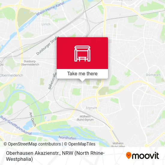 Карта Oberhausen Akazienstr.