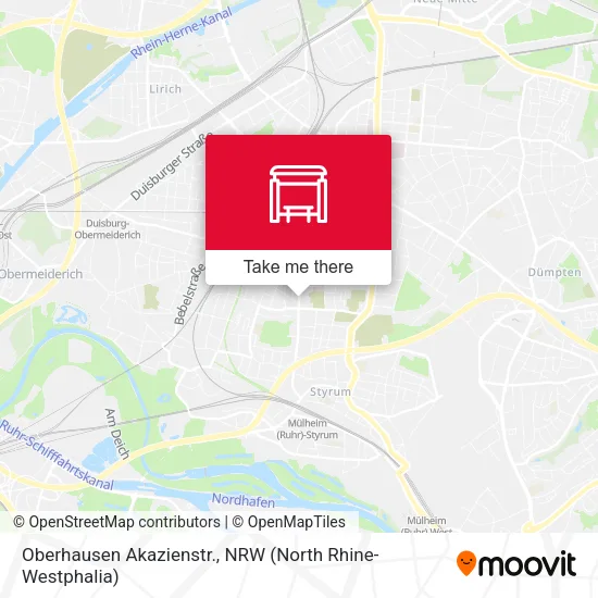 Карта Oberhausen Akazienstr.