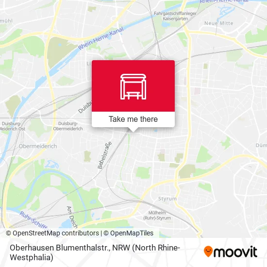 Карта Oberhausen Blumenthalstr.