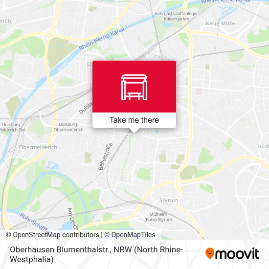 Карта Oberhausen Blumenthalstr.