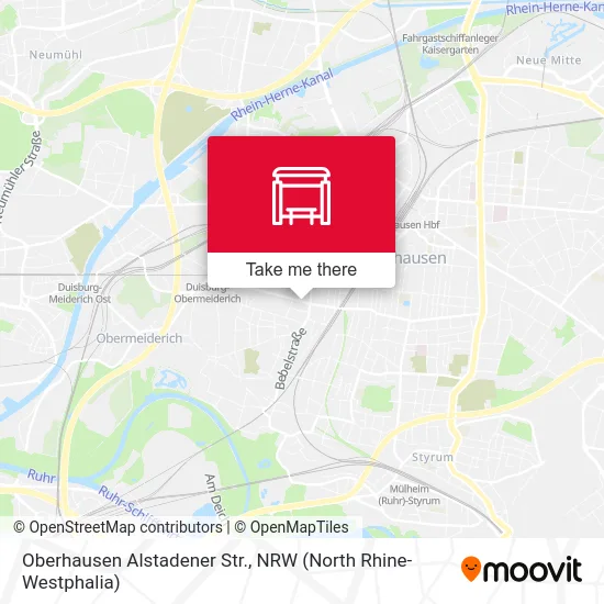 Карта Oberhausen Alstadener Str.