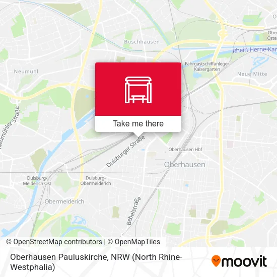 Карта Oberhausen Pauluskirche