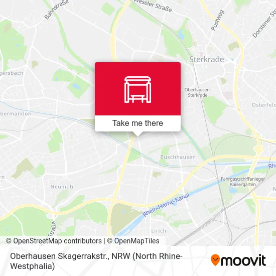 Oberhausen Skagerrakstr. map