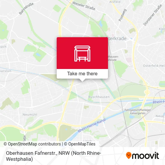 Карта Oberhausen Fafnerstr.
