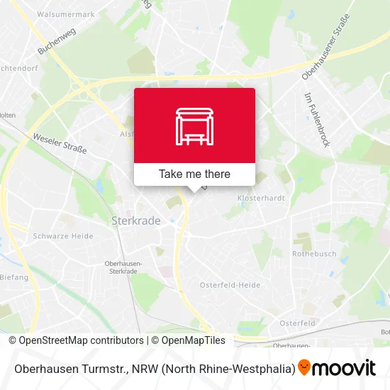 Карта Oberhausen Turmstr.