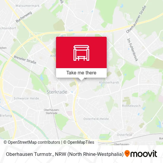 Карта Oberhausen Turmstr.