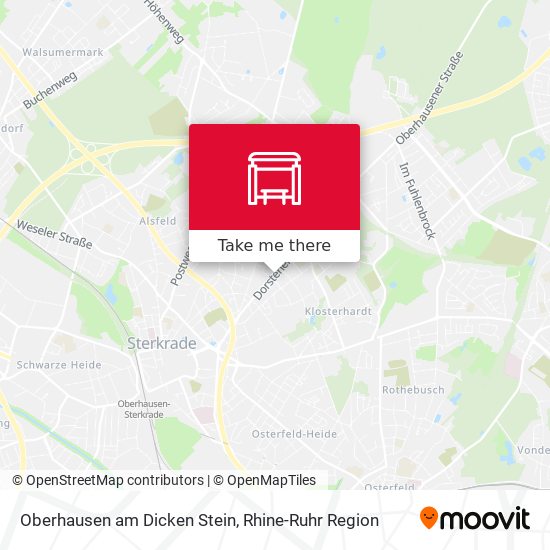 Oberhausen am Dicken Stein map