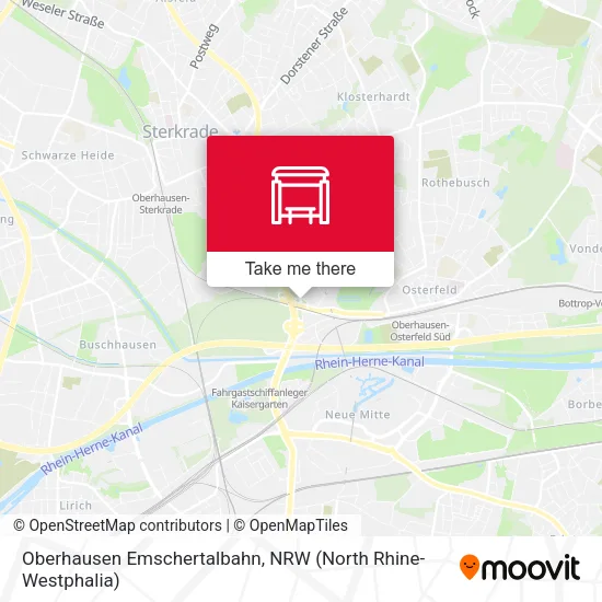Карта Oberhausen Emschertalbahn