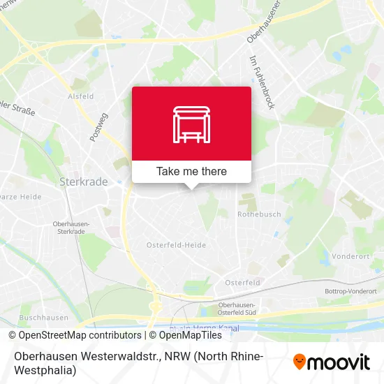 Карта Oberhausen Westerwaldstr.