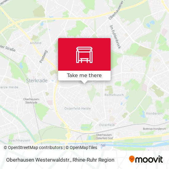 Oberhausen Westerwaldstr. map