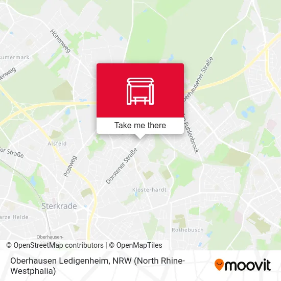 Oberhausen Ledigenheim map