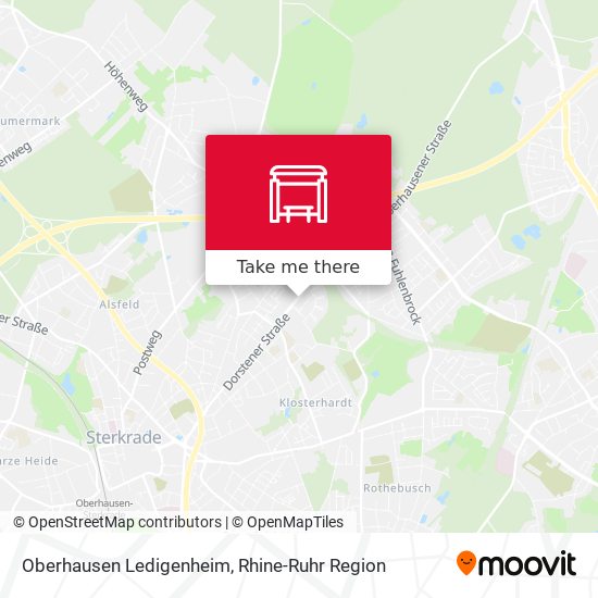 Oberhausen Ledigenheim map