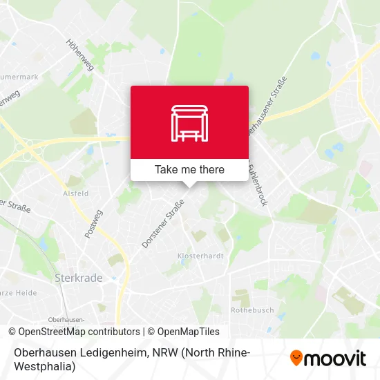 Карта Oberhausen Ledigenheim