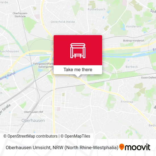 Карта Oberhausen Umsicht