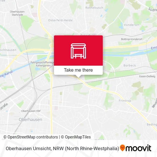 Карта Oberhausen Umsicht