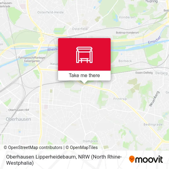 Карта Oberhausen Lipperheidebaum