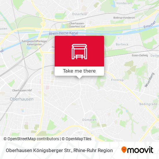 Oberhausen Königsberger Str. map
