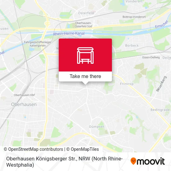 Карта Oberhausen Königsberger Str.