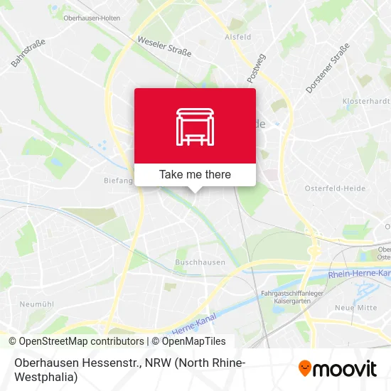 Oberhausen Hessenstr. map