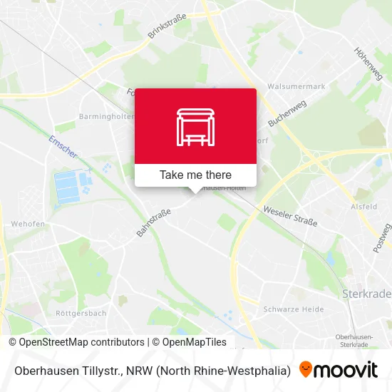 Карта Oberhausen Tillystr.