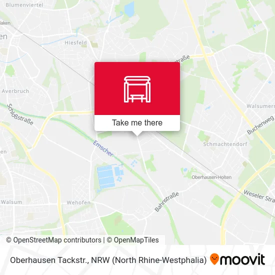 Карта Oberhausen Tackstr.