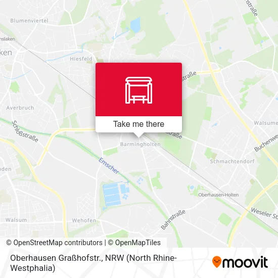 Карта Oberhausen Graßhofstr.