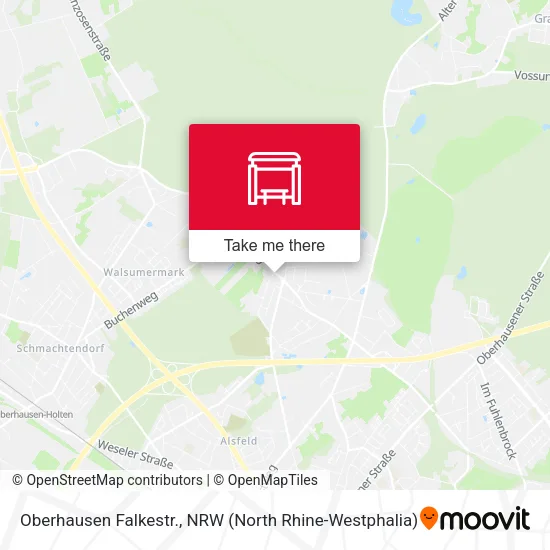 Карта Oberhausen Falkestr.