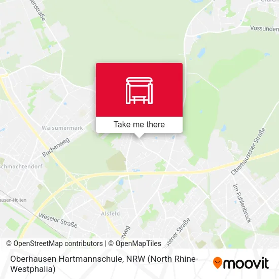 Карта Oberhausen Hartmannschule