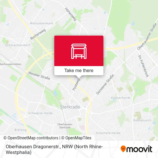 Карта Oberhausen Dragonerstr.