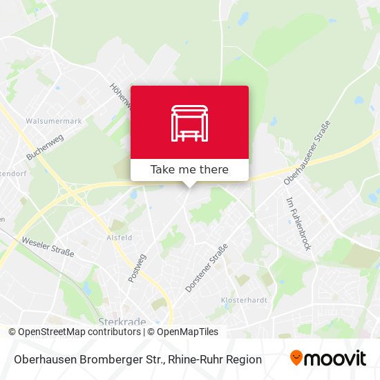 Oberhausen Bromberger Str. map