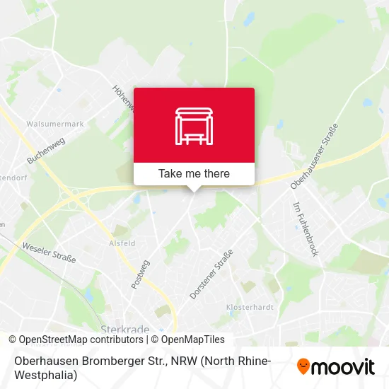 Карта Oberhausen Bromberger Str.