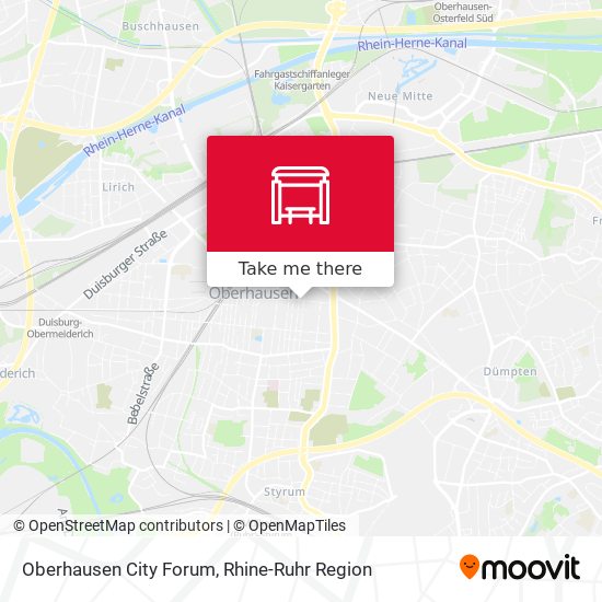 Oberhausen City Forum map