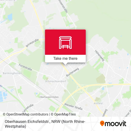 Карта Oberhausen Eichsfeldstr.