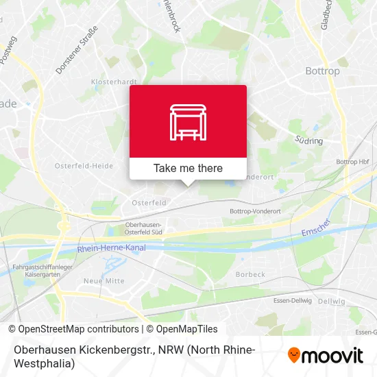 Oberhausen Kickenbergstr. map