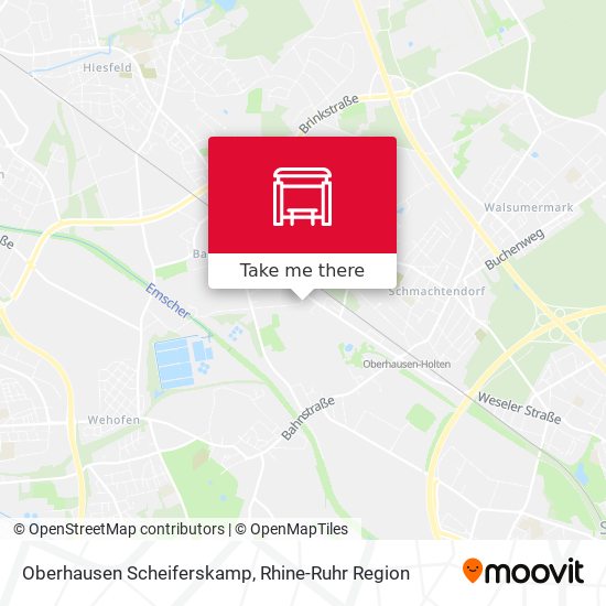 Oberhausen Scheiferskamp map