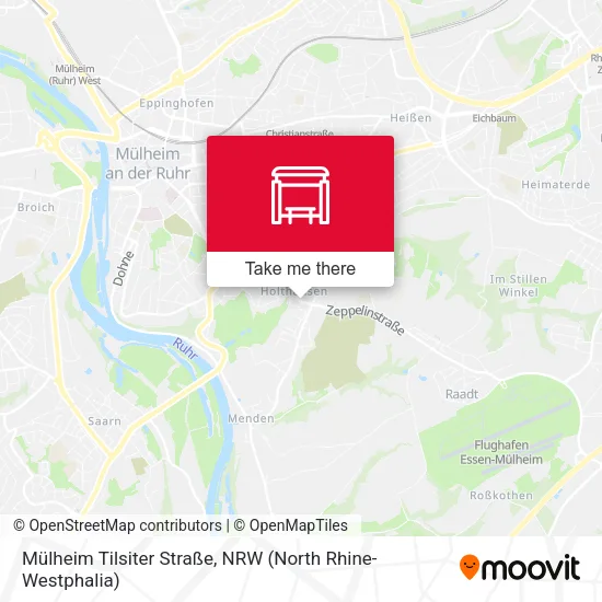 Карта Mülheim Tilsiter Straße