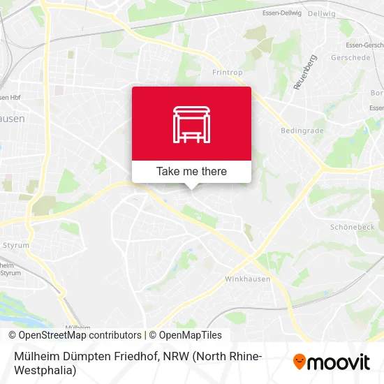 Карта Mülheim Dümpten Friedhof