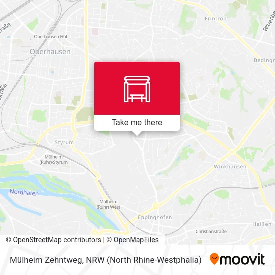 Карта Mülheim Zehntweg